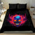 Skull Bedding Set Purple Skull Fire - Wonder Print Shop