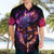 Skull Hawaiian Shirt Purple Skull Fire - Wonder Print Shop