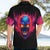 Skull Hawaiian Shirt Purple Skull Fire - Wonder Print Shop