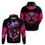 Skull Hoodie Purple Skull Fire - Wonder Print Shop