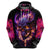 Skull Hoodie Purple Skull Fire - Wonder Print Shop