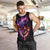 Skull Men Tank Top Purple Skull Fire DT01