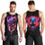 Skull Men Tank Top Purple Skull Fire DT01