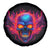 Skull Spare Tire Cover Purple Skull Fire - Wonder Print Shop