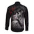 Skull Long Sleeve Button Shirt Death Angel And Da de Muertos Girl - Wonder Print Shop