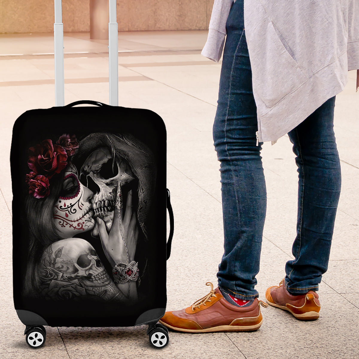 skull-luggage-cover-death-angel-and-da-de-muertos-girl