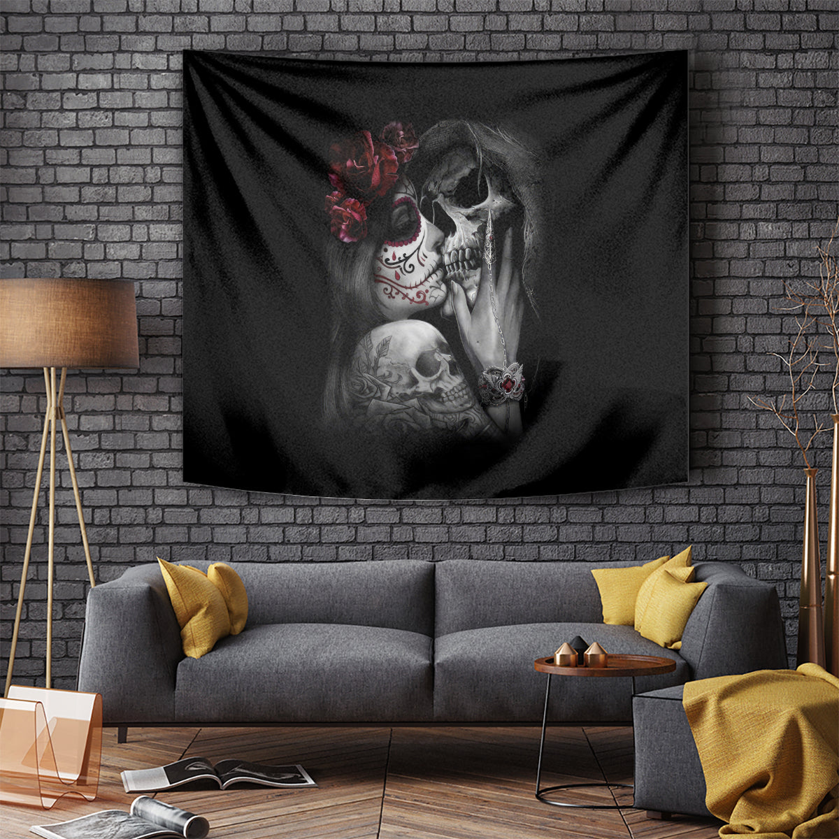 skull-tapestry-death-angel-and-da-de-muertos-girl