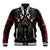 Skull Baseball Jacket Double Skull And Death Angel - Wonder Print Shop