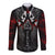 Skull Long Sleeve Button Shirt Double Skull And Death Angel - Wonder Print Shop