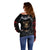 Skull Off Shoulder Sweater Double Skull And Death Angel - Wonder Print Shop