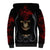 Skull Sherpa Hoodie Double Skull And Death Angel DT01