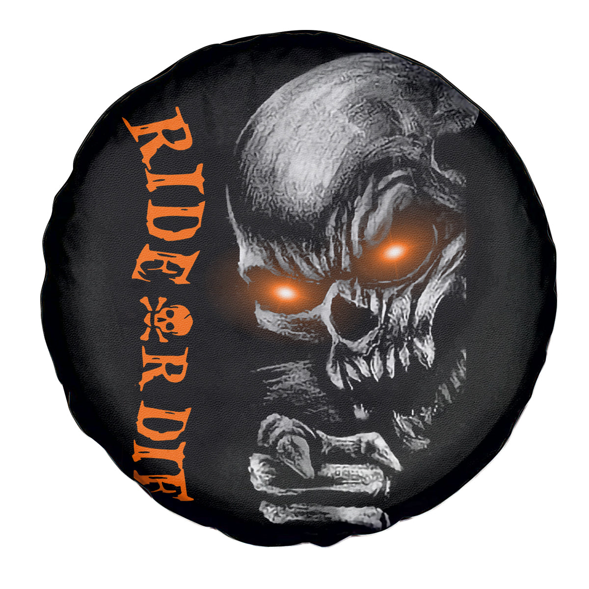 Skull Spare Tire Cover Ride Or Die - Wonder Print Shop