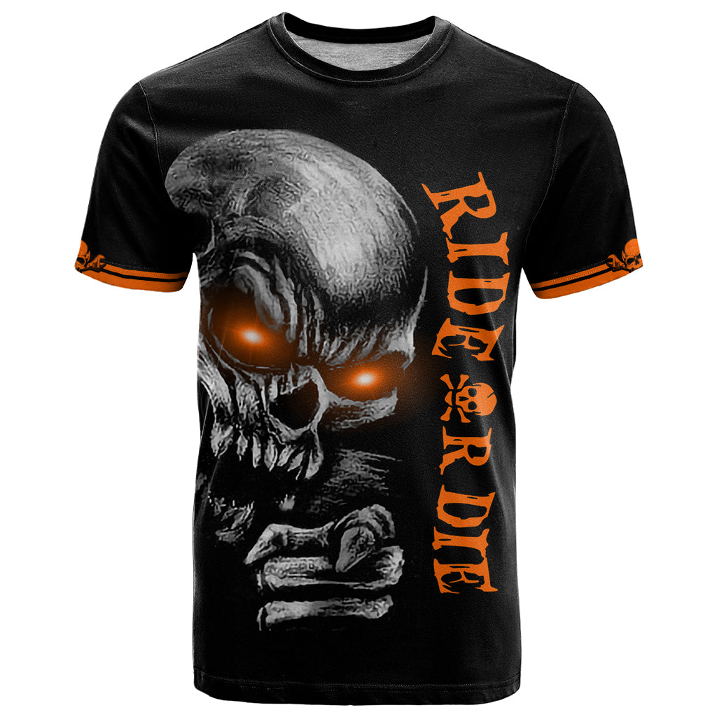 Skull T Shirt Ride Or Die DT01