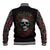 Skull Baseball Jacket Red Rose - Wonder Print Shop