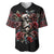 Skull Baseball Jersey Red Rose - Wonder Print Shop