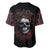 Skull Baseball Jersey Red Rose - Wonder Print Shop