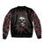 Skull Bomber Jacket Red Rose - Wonder Print Shop