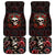 Skull Car Mats Red Rose - Wonder Print Shop