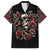 Skull Hawaiian Shirt Red Rose - Wonder Print Shop