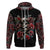 Skull Hoodie Red Rose - Wonder Print Shop