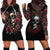 Skull Hoodie Dress Red Rose - Wonder Print Shop