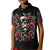 Skull Kid Polo Shirt Red Rose - Wonder Print Shop