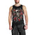 Skull Men Tank Top Red Rose DT01