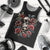 Skull Men Tank Top Red Rose DT01