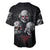 Skull Baseball Jersey No See No Hear No Speak Evil - Wonder Print Shop