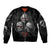 Skull Bomber Jacket No See No Hear No Speak Evil - Wonder Print Shop