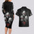 Skull Couples Matching Long Sleeve Bodycon Dress and Hawaiian Shirt No See No Hear No Speak Evil - Wonder Print Shop