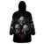 Skull Wearable Blanket Hoodie No See No Hear No Speak Evil DT01