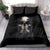 Skull Bedding Set No See Evil Red Rose Jean - Wonder Print Shop