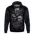 Skull Hoodie No See Evil Red Rose Jean - Wonder Print Shop