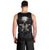 Skull Men Tank Top No See Evil Red Rose Jean DT01