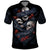 Skull Polo Shirt No See Evil Red Rose Jean - Wonder Print Shop