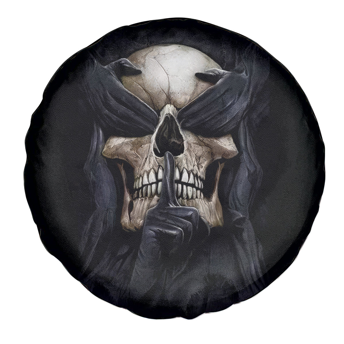 Skull Spare Tire Cover No See Evil Red Rose Jean - Wonder Print Shop