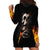 Skull Hoodie Dress Skeleton Ripped Inside Flame - Wonder Print Shop