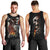 Skull Men Tank Top Skeleton Ripped Inside Flame DT01