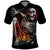 Skull Polo Shirt Skeleton Ripped Inside Flame - Wonder Print Shop