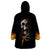 Skull Wearable Blanket Hoodie Skeleton Ripped Inside Flame DT01