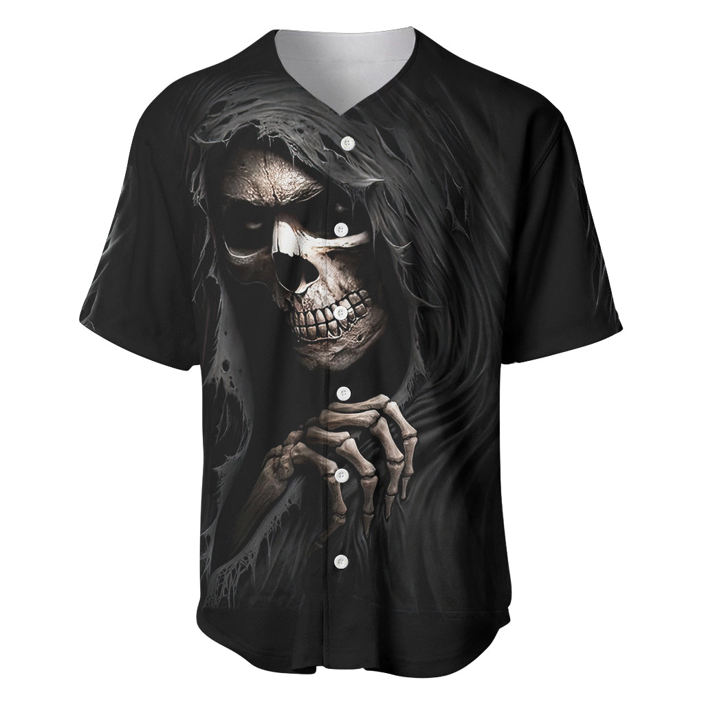 Skull Baseball Jersey Evil Skeleton Look Inside - Wonder Print Shop