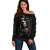 Skull Off Shoulder Sweater Evil Skeleton Look Inside - Wonder Print Shop