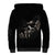 Skull Sherpa Hoodie Evil Skeleton Look Inside DT01