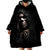 Skull Wearable Blanket Hoodie Evil Skeleton Look Inside DT01