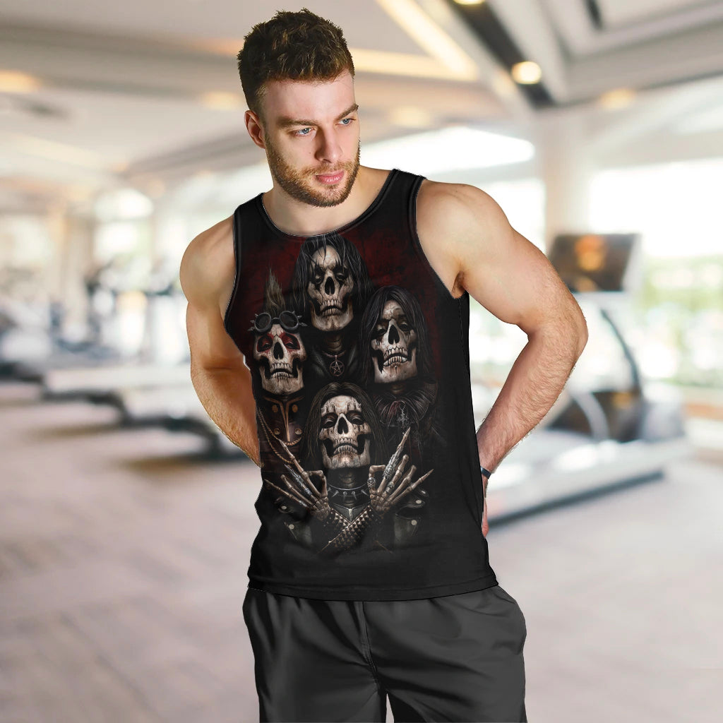 Skull Men Tank Top Boy Band Queen DT01