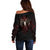 Skull Off Shoulder Sweater Boy Band Queen - Wonder Print Shop