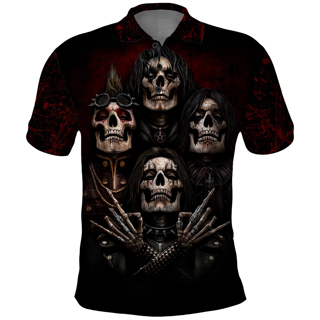 Skull Polo Shirt Boy Band Queen - Wonder Print Shop