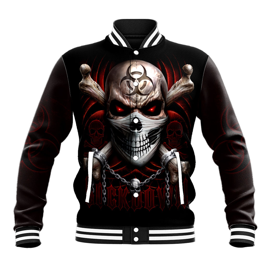 Skull Baseball Jacket Blood Skull Survivor - Wonder Print Shop