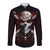 Skull Long Sleeve Button Shirt Blood Skull Survivor - Wonder Print Shop